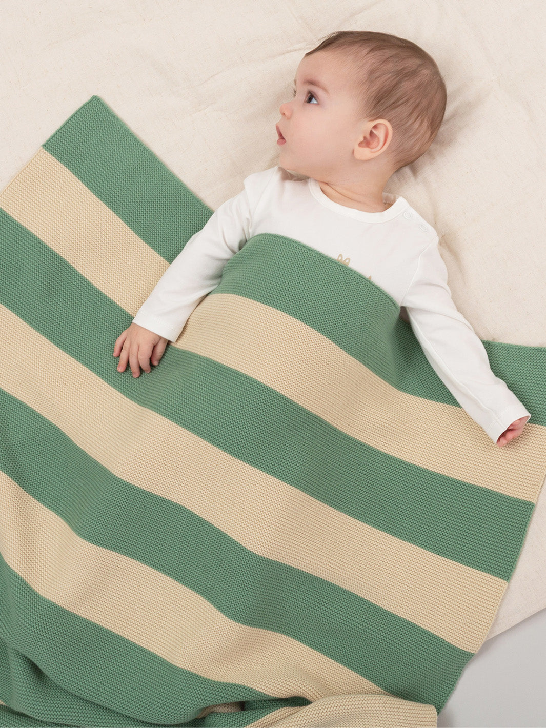 Cabana Stripe Blanket Seafoam by Kite Clothing