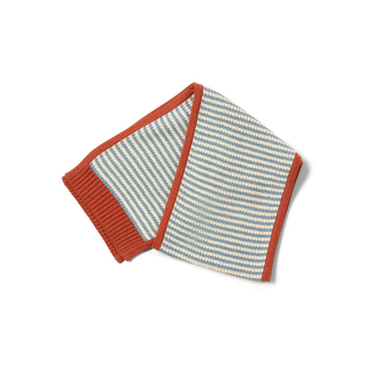 Blue Striped Knitted Scarf by Little Green Radicals