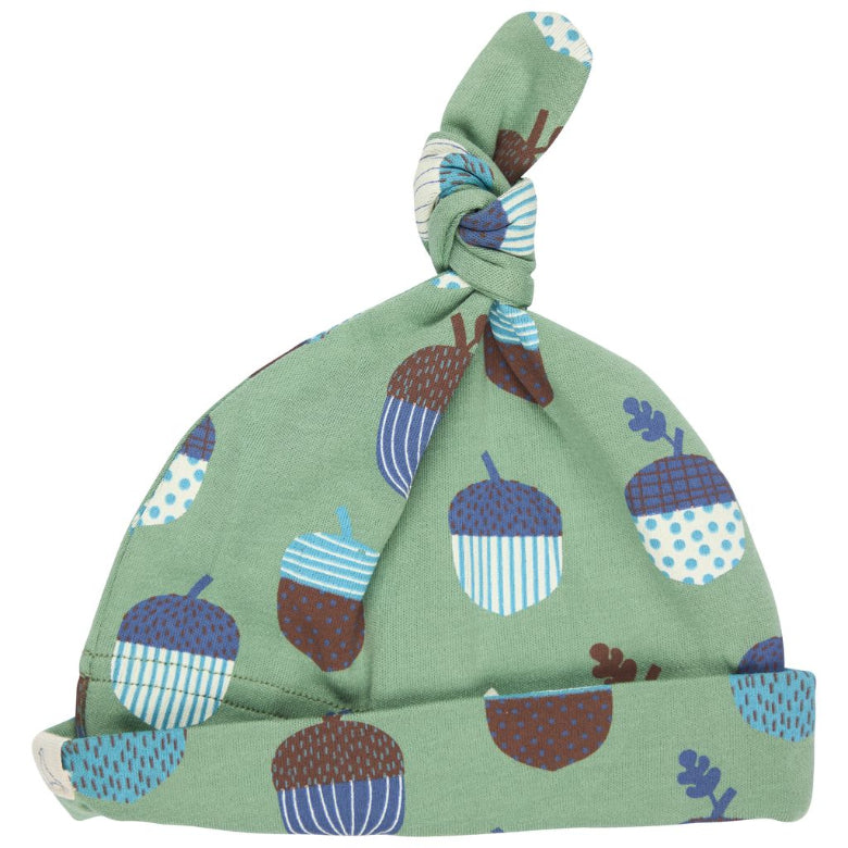 Green Acorns Knotted Hat by Pigeon Organics
