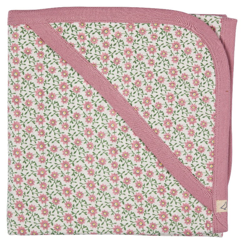 Ditsy Flowers Hooded Blanket by Pigeon Organics
