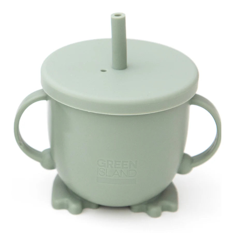 Green Silicone Sippy Cup by Green Island