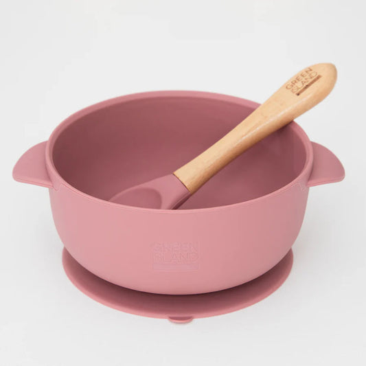 Mulberry Silicone Bowl and Spoon by Green Island
