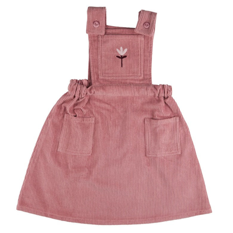 Pink Cord Pinafore Dress Pigeon Organics Childrens Clothing Ethical Kids Store UK Rebel Rose Kids Rebel Rose