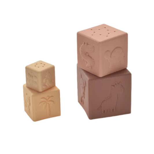 Safari Stacking Cubes by Jumini Baby