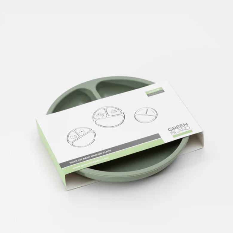 Green Silicone Divider Plate by Green Island