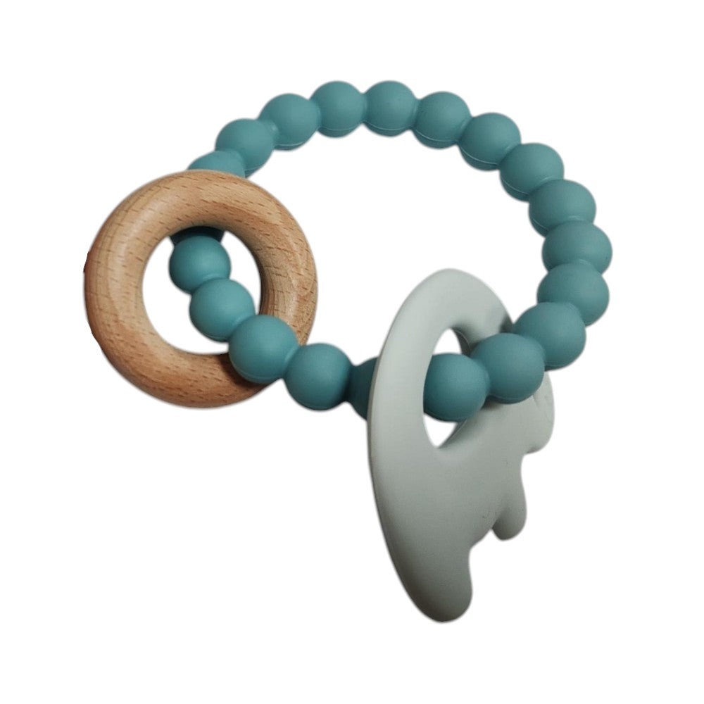 Elephant Teether Beads Blue by Jumini Baby
