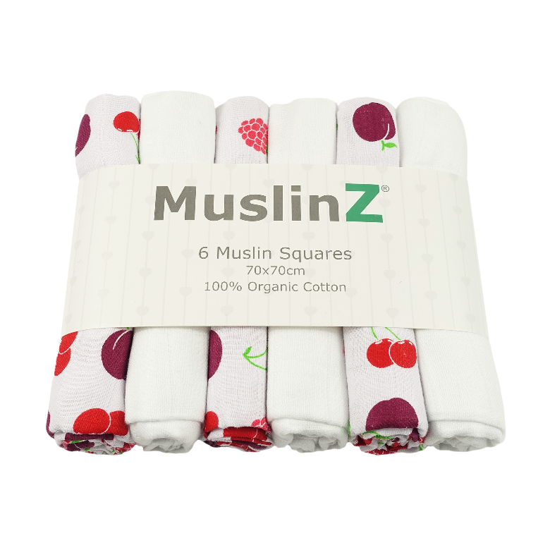 Fruit Design Muslin Squares by MuslinZ