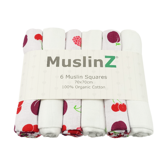 Fruit Design Muslin Squares by MuslinZ
