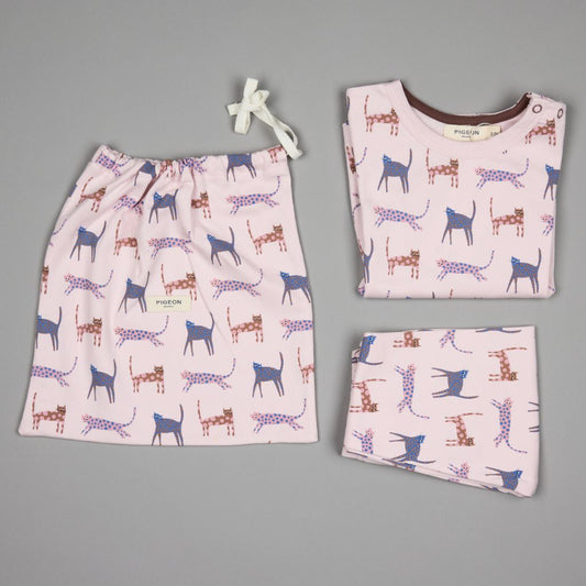 Pink Pyjamas In A Bag by Pigeon Organics