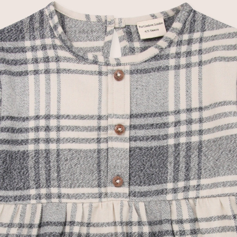 Brushed Check Dress by Turtledove London