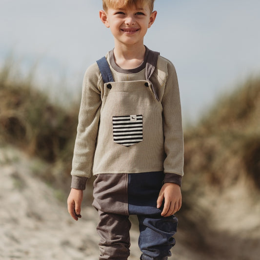 Colour Block Dungaree by Turtledove