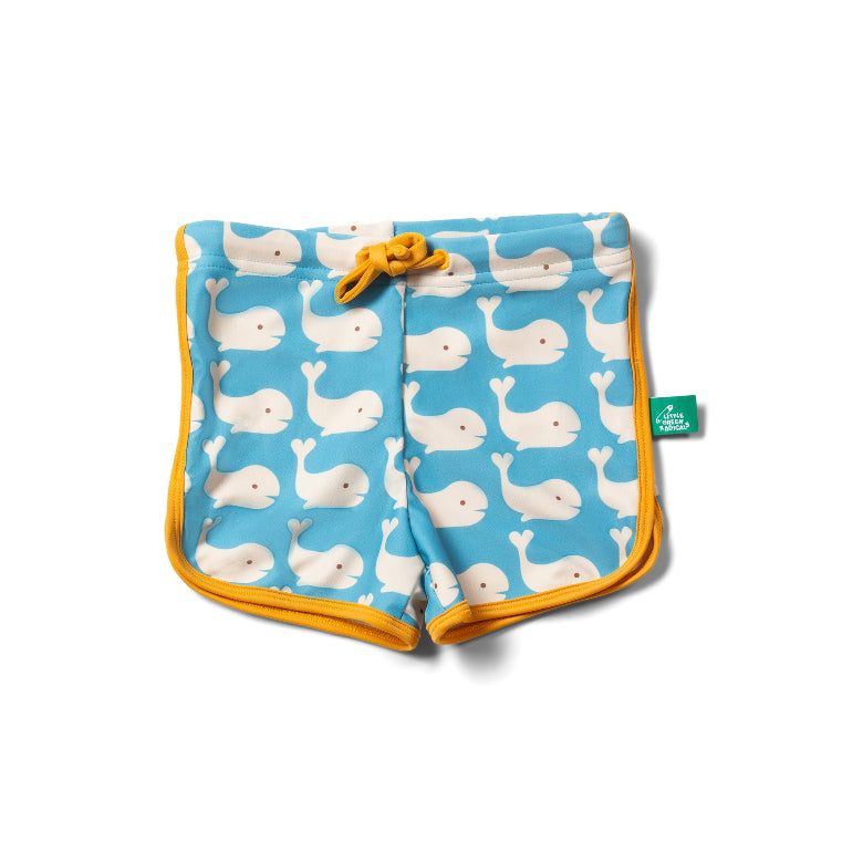 Blue Whales Recycled Swim Shorts By Little Green Radicles