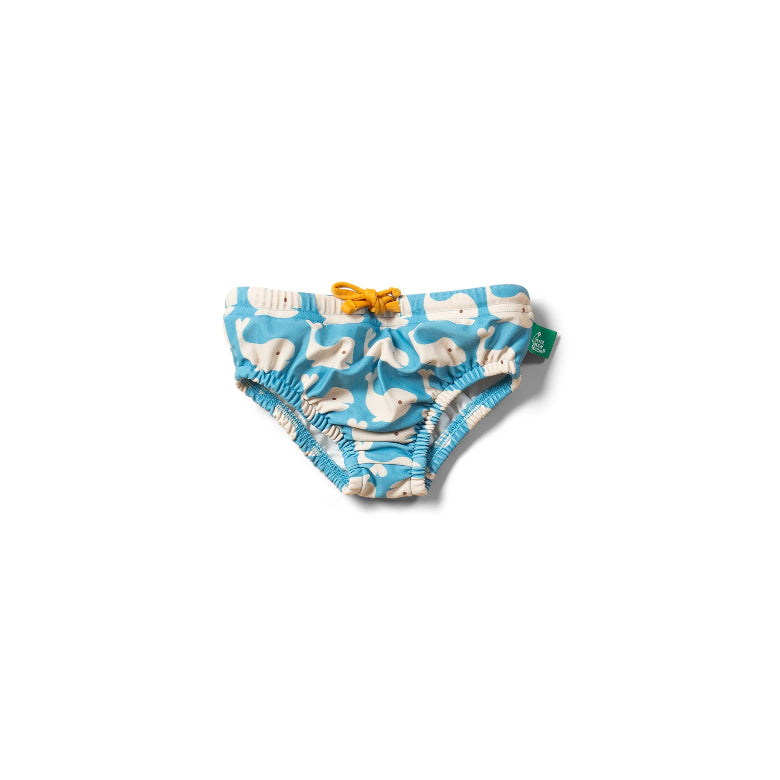 Blue Whales Reusable Swim Nappy by Little Green Radicles