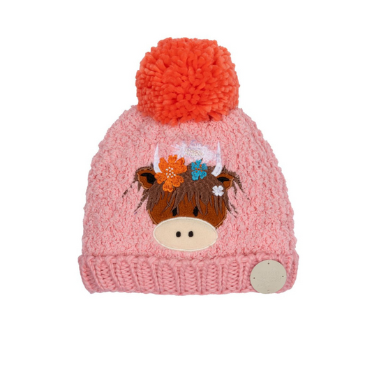 Bonnie Highland Cow Winter Hat by Blade and Rose