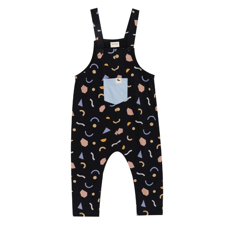 Abstract Print Dungarees by Turtledove London