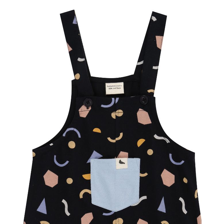 Abstract Print Dungarees by Turtledove London