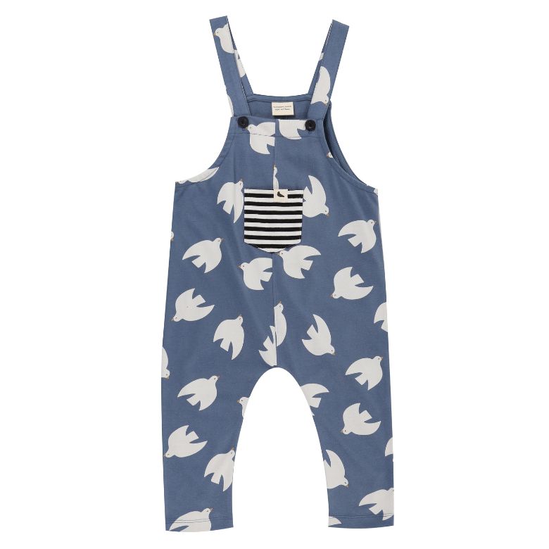 Seagull Easy Fit Dungarees by Turtledove London