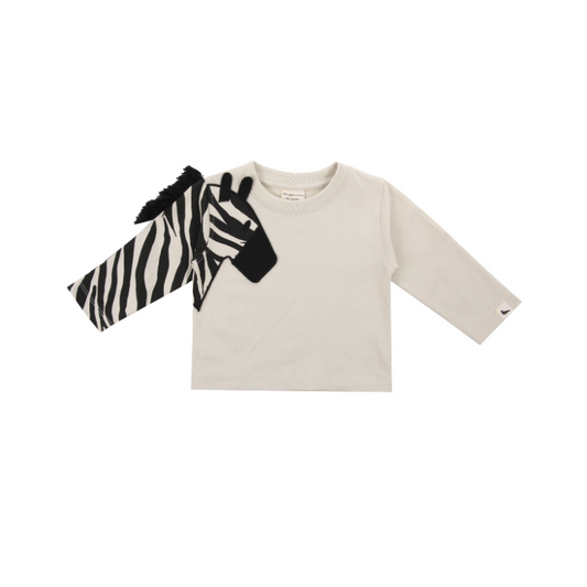 Zebra Sleevet Top by Turtledove London