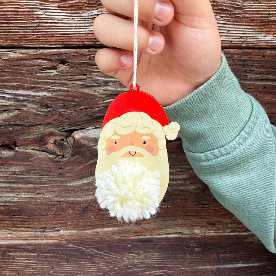 Make Your Own Pom Pom Santa Decoration Kit by Cotton Twist