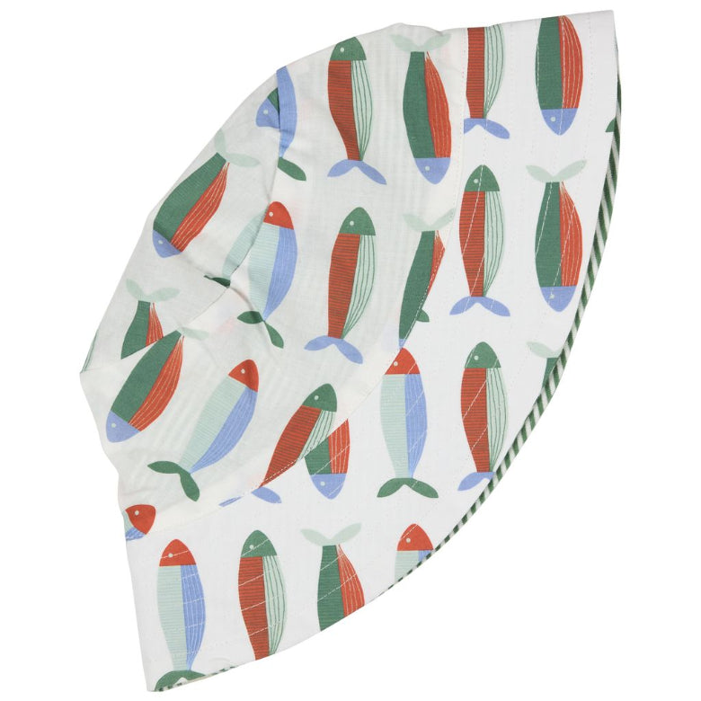 Sardines Reversible Sun Hat by Pigeon Organics