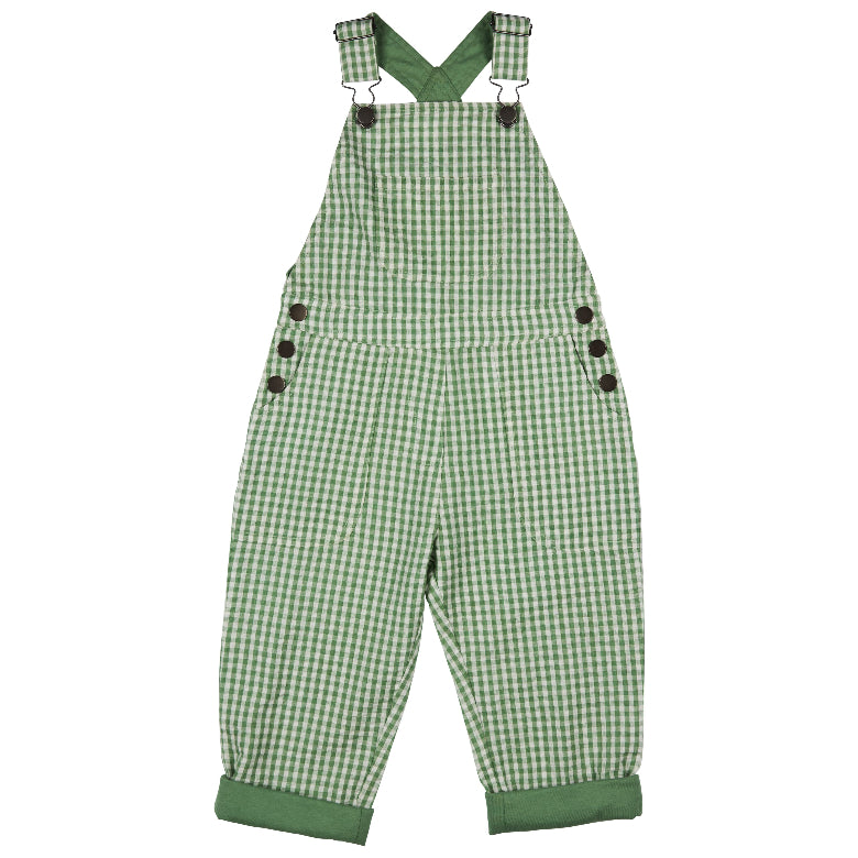 Seersucker Check Dungarees by Pigeon Organics
