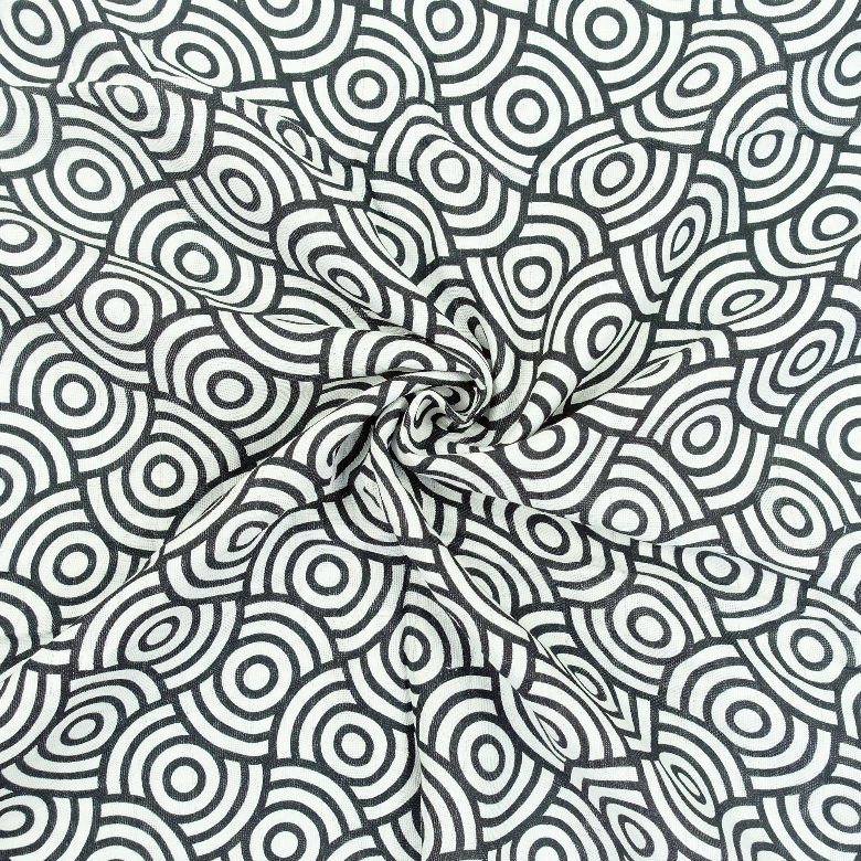 Bamboo/Organic Cotton Sensory Black Swirl Swaddle by MuslinZ