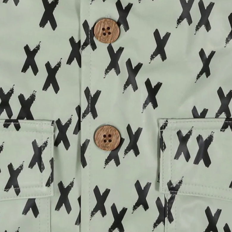 Green Kisses Eco Raincoat by Turtledove Londong