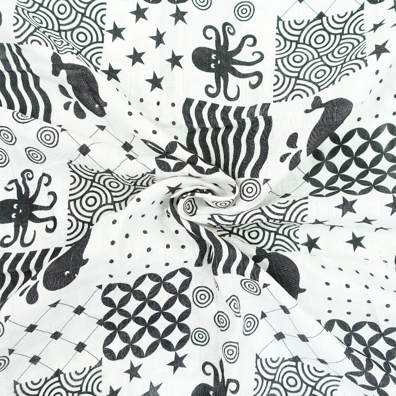 Bamboo/Organic Cotton Sensory Swaddle by MuslinZ