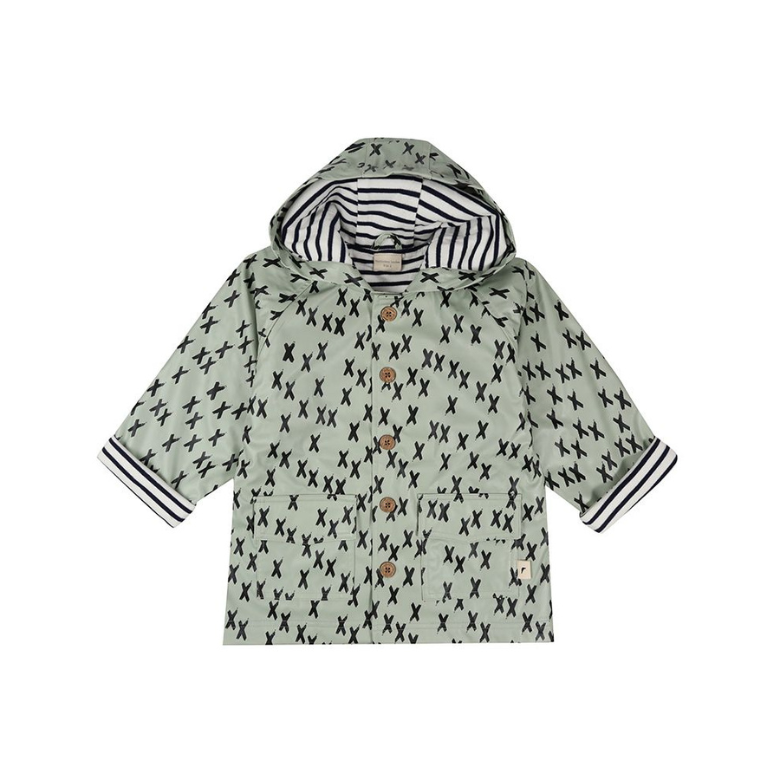 Green Kisses Eco Raincoat by Turtledove Londong