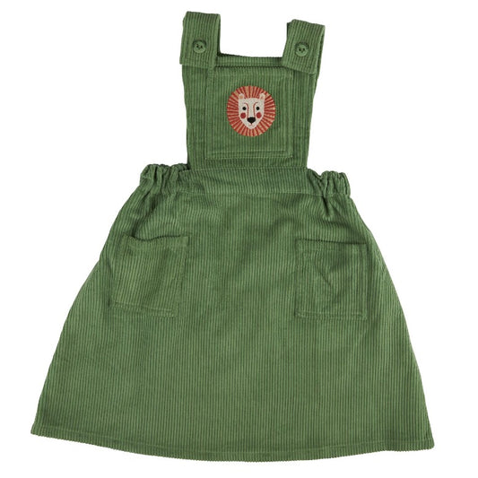 Basil Cord Pinafore Dress by Pigeon Organics