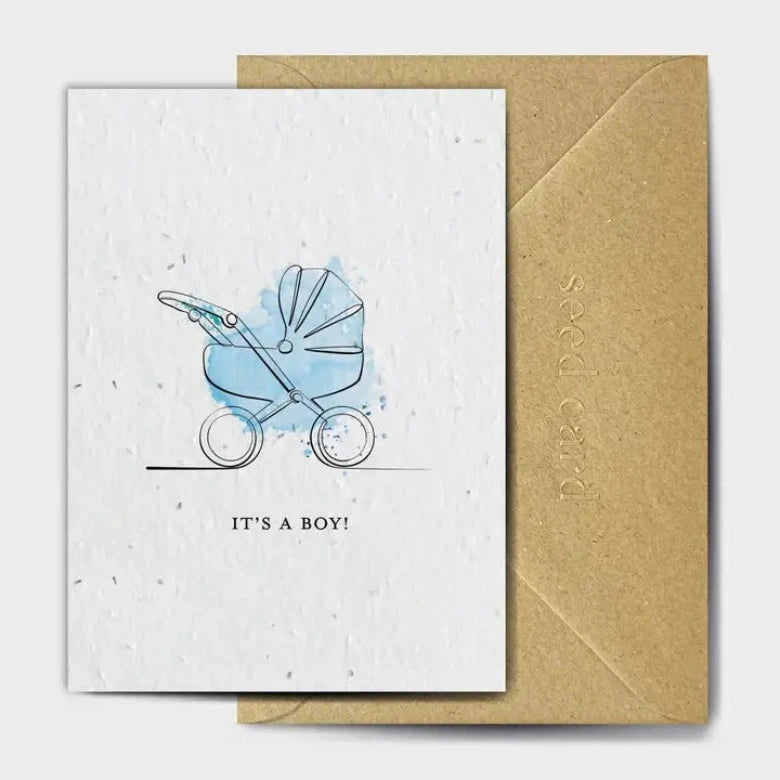 'Blue Buggy' Plantable Card