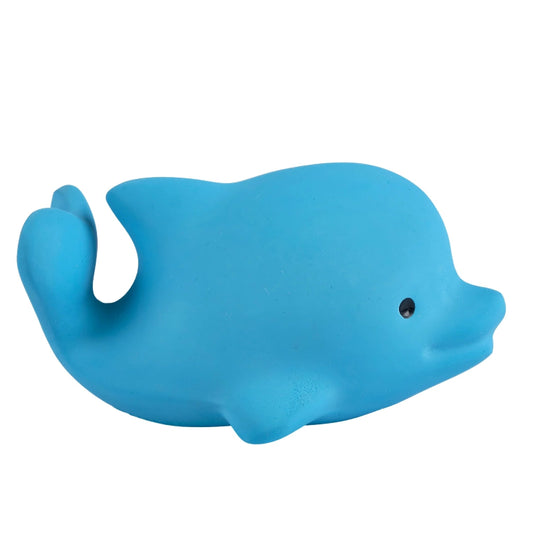 Dolphin - Organic Baby Teether Rattle & Bath Toy by TIKIRI