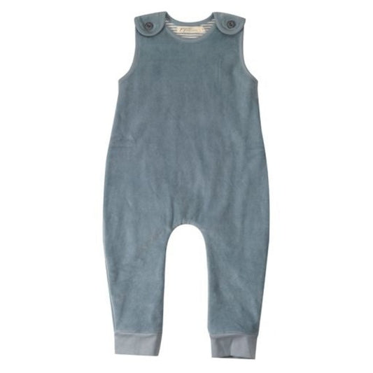 Powder Blue Velour Playsuit by Pigeon Organics