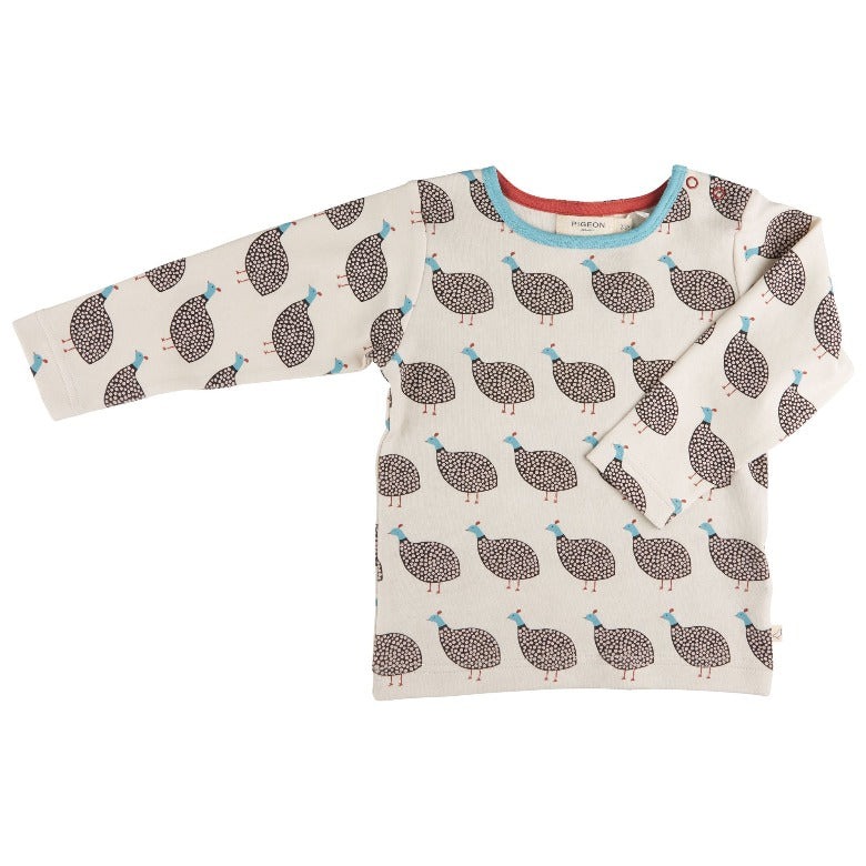 Guinea Fowl Long Sleeve Top by Pigeon Organics