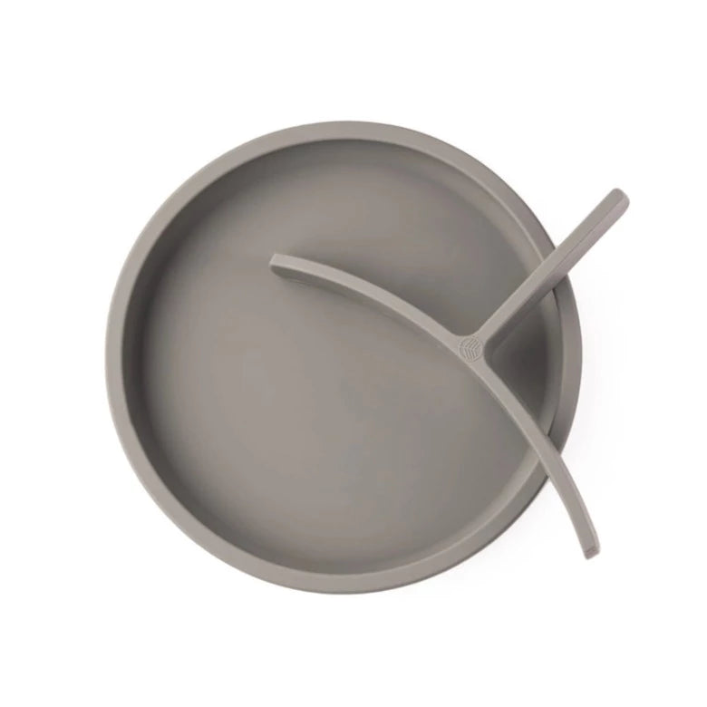 Silicone Divider Suction Plate - Grey by Eco Rascals