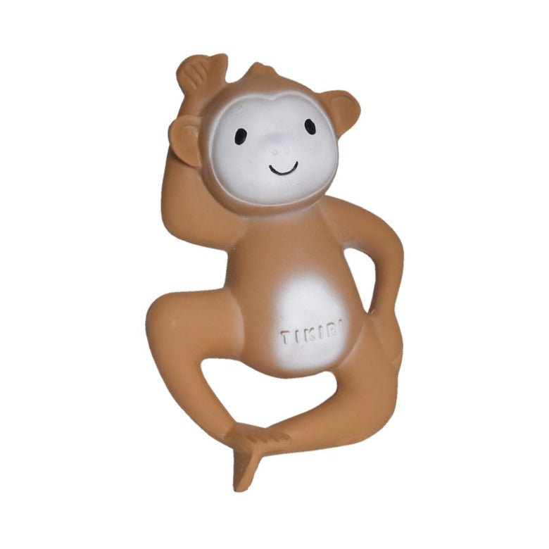 Boxed Monkey– Natural Rubber Rattle & Bath Toy by TIKIRI