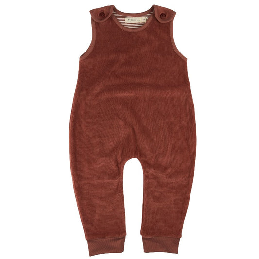 Mocha Velour Playsuit by Pigeon Organics