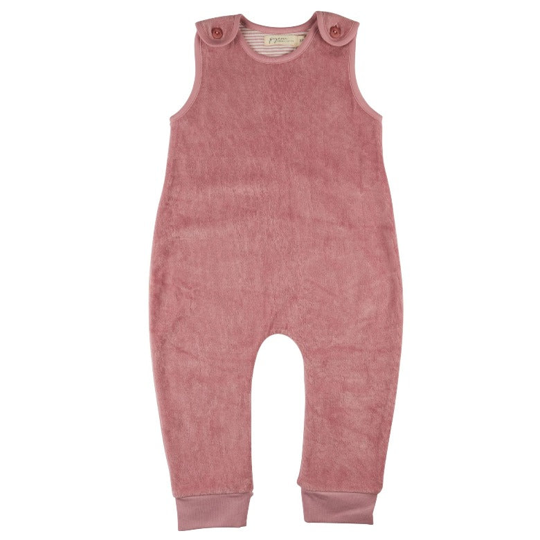 Pink Velour Playsuit by Pigeon Organics