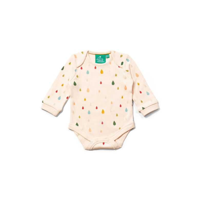 Rainbow Drop Organic Bodysuit Set by Little Green Radicals