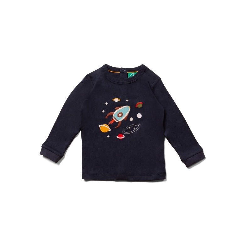 Outer Space Long Sleeve Top by Little Green Radicals