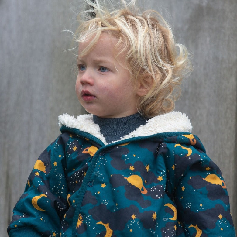 Saturn Nights Sherpa Lined Snowsuit by Little Green Radicals