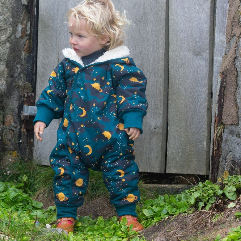 Saturn Nights Sherpa Lined Snowsuit by Little Green Radicals