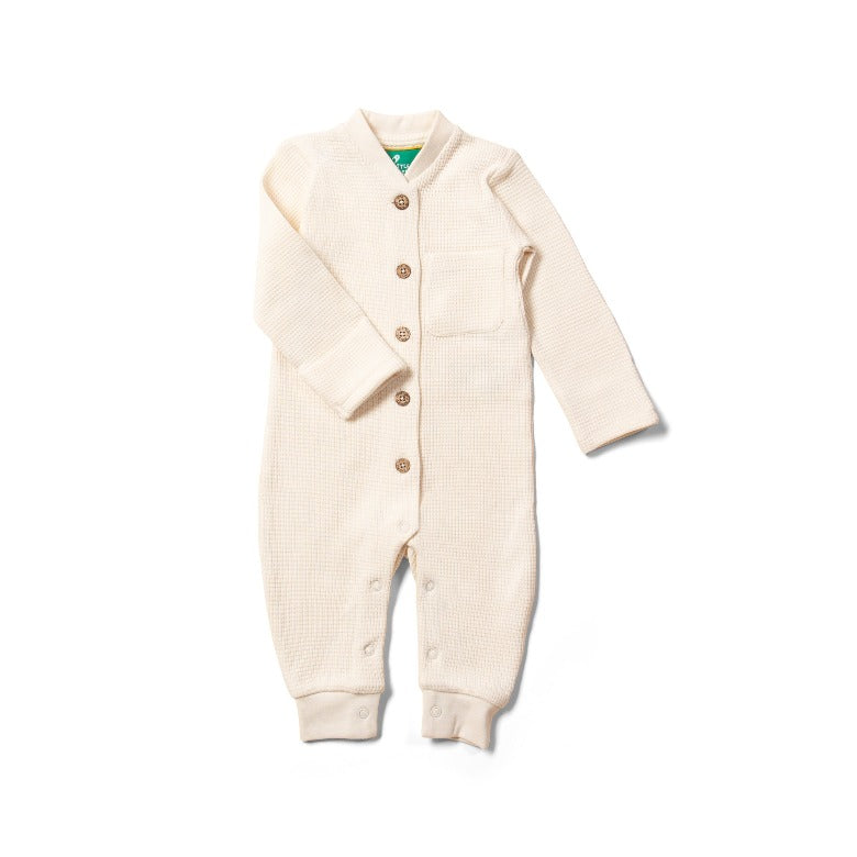 Cream Waffle Playsuit By Little Green Radicals