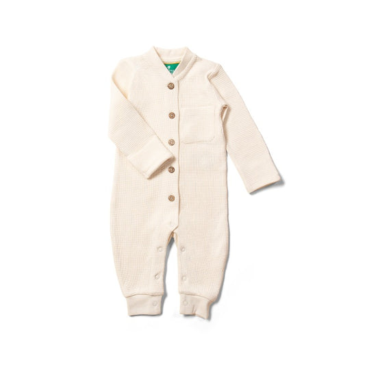 Cream Waffle Playsuit By Little Green Radicals