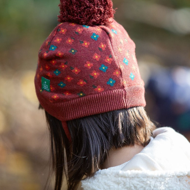 Hazelnut Flowers Knitted Hat by Little Green Radicals