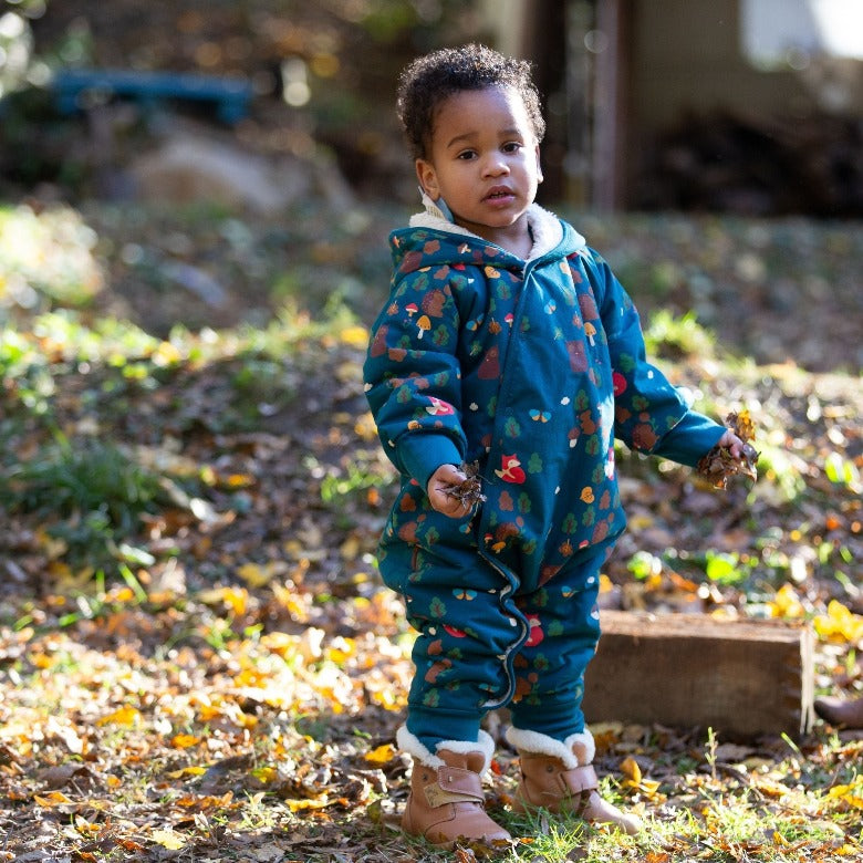 Enchanted Forest Sherpa Lined Snowsuit by Little Green Radicals