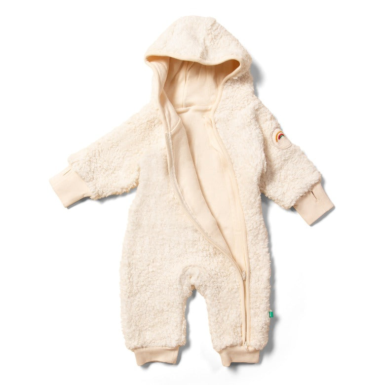 Cosy Sherpa Fleece Hooded Suit by Little Green Radicals