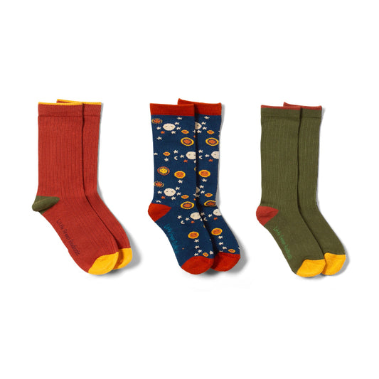 Night Moon Ankle Socks by Little Green Radicals