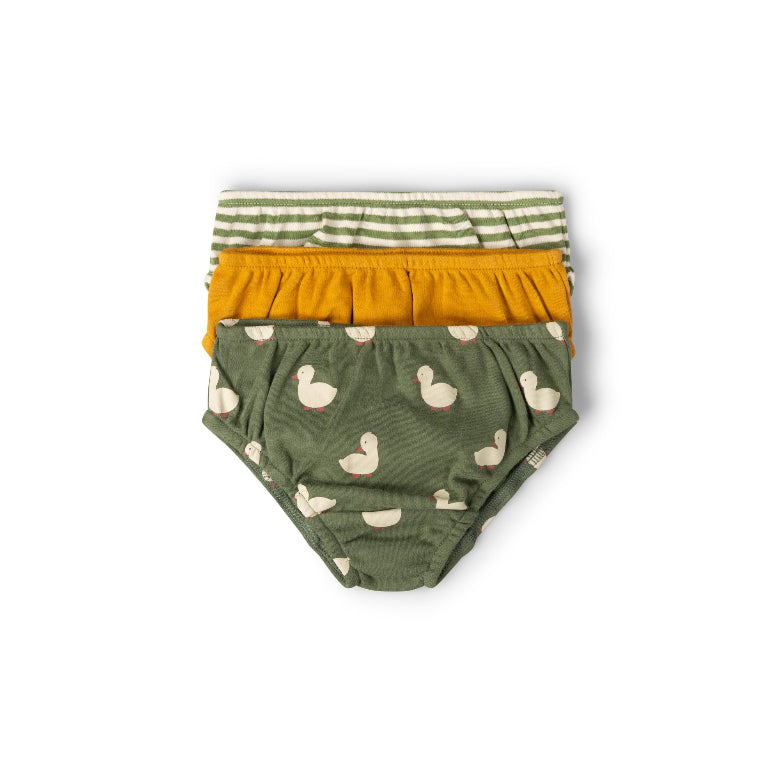 Olive Ducks Organic Underwear 3 Pack by Little Green Radicals
