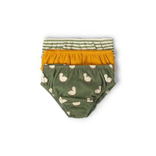 Olive Ducks Organic Underwear 3 Pack by Little Green Radicals